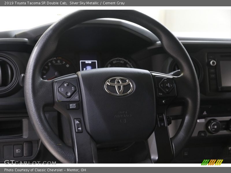 Silver Sky Metallic / Cement Gray 2019 Toyota Tacoma SR Double Cab