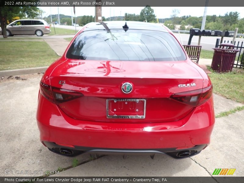 Alfa Rosso (Red) / Black 2022 Alfa Romeo Giulia Veloce AWD