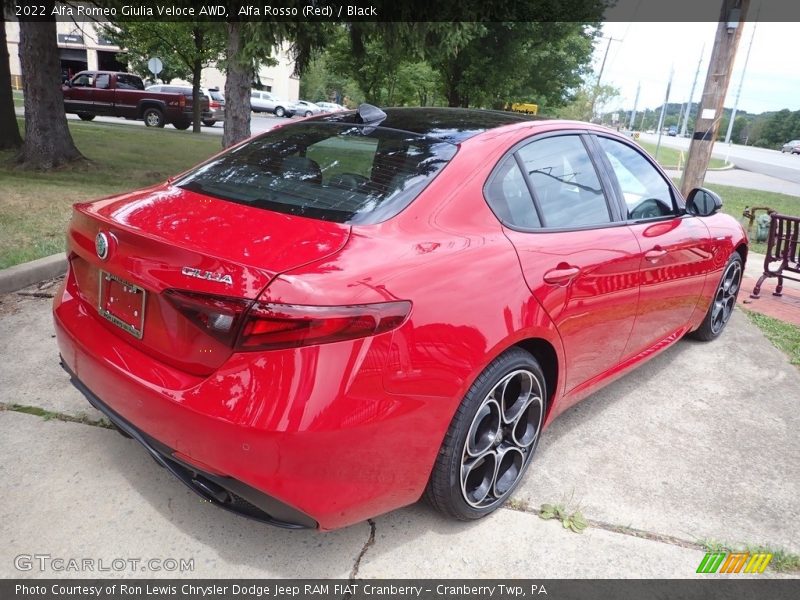 Alfa Rosso (Red) / Black 2022 Alfa Romeo Giulia Veloce AWD