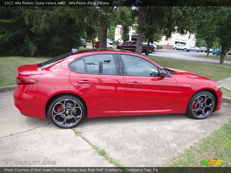 Alfa Rosso (Red) / Black 2022 Alfa Romeo Giulia Veloce AWD