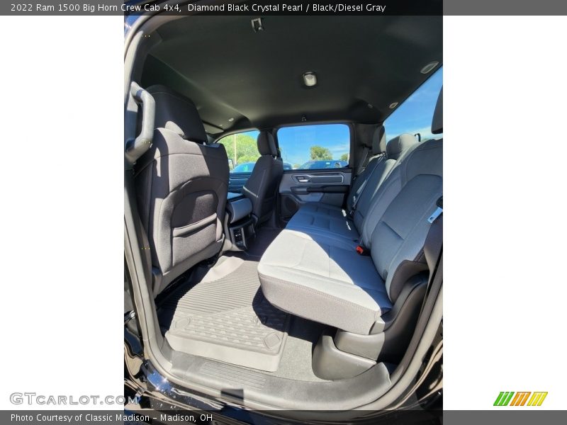 Diamond Black Crystal Pearl / Black/Diesel Gray 2022 Ram 1500 Big Horn Crew Cab 4x4