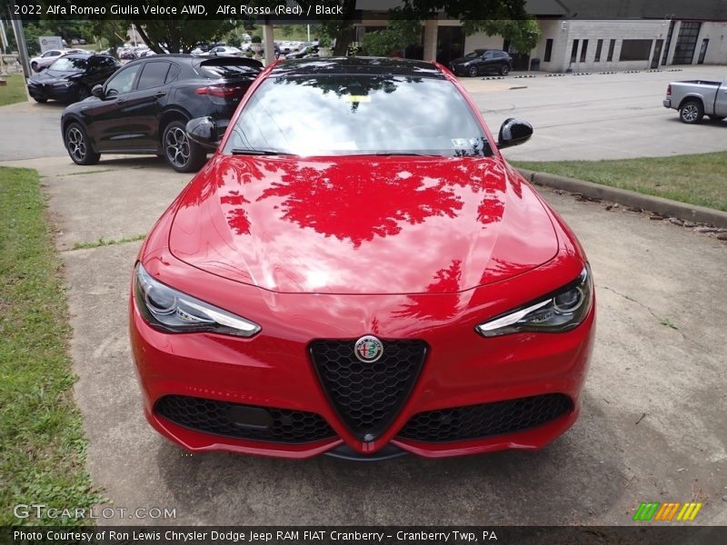 Alfa Rosso (Red) / Black 2022 Alfa Romeo Giulia Veloce AWD