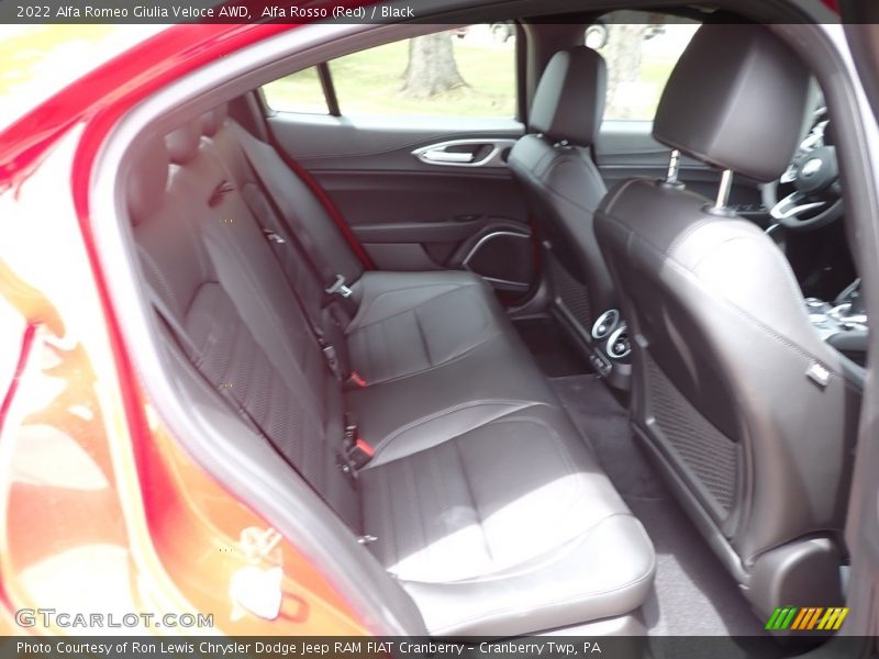Rear Seat of 2022 Giulia Veloce AWD