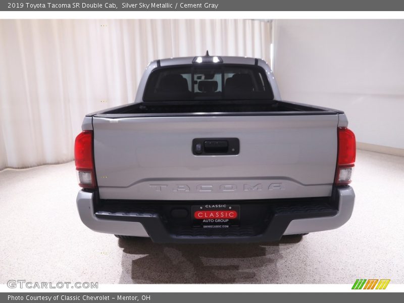 Silver Sky Metallic / Cement Gray 2019 Toyota Tacoma SR Double Cab