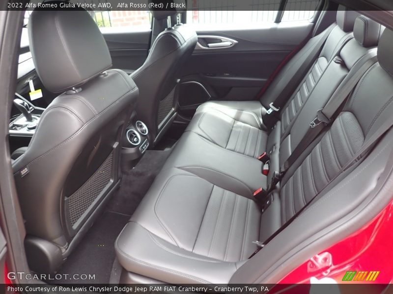 Rear Seat of 2022 Giulia Veloce AWD