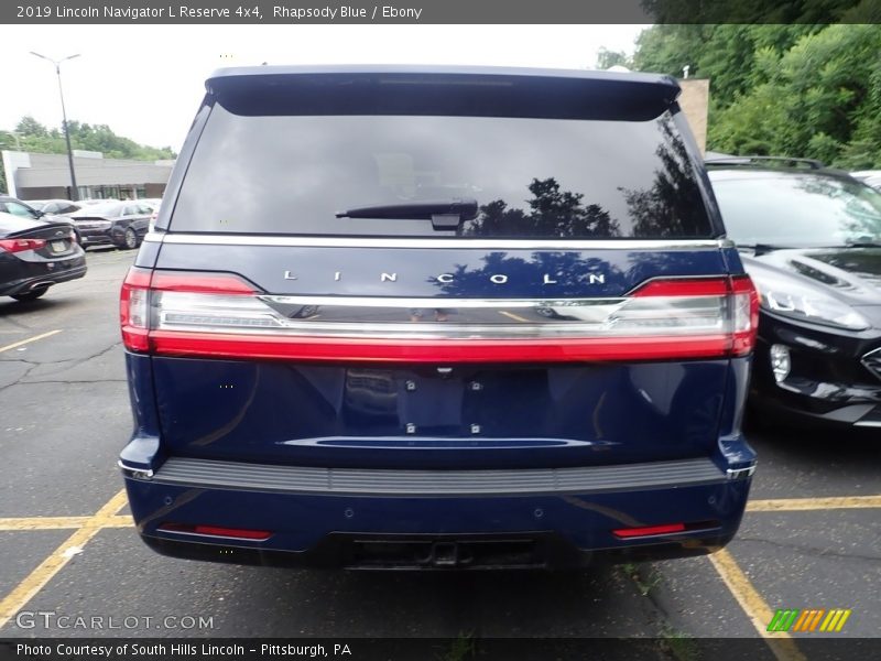 Rhapsody Blue / Ebony 2019 Lincoln Navigator L Reserve 4x4