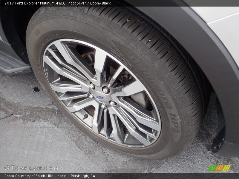 Ingot Silver / Ebony Black 2017 Ford Explorer Platinum 4WD