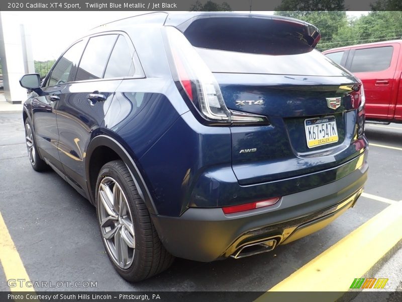 Twilight Blue Metallic / Jet Black 2020 Cadillac XT4 Sport