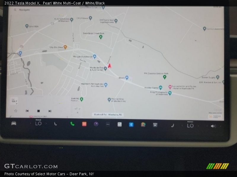 Navigation of 2022 Model X 