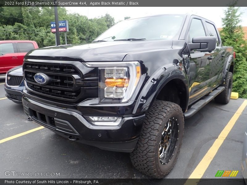 Agate Black Metallic / Black 2022 Ford F150 Sherrod XLT SuperCrew 4x4