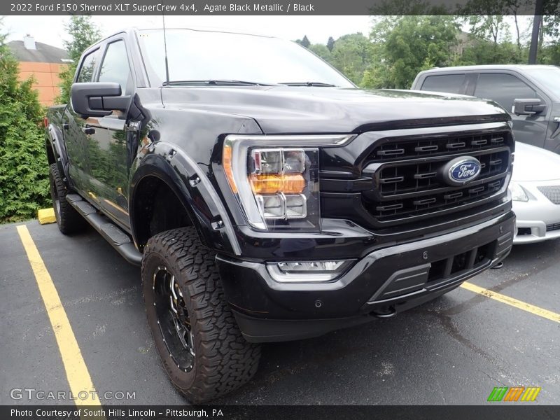 Agate Black Metallic / Black 2022 Ford F150 Sherrod XLT SuperCrew 4x4
