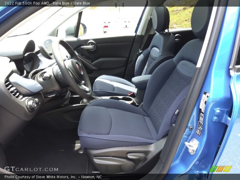  2022 500X Pop AWD Slate Blue Interior