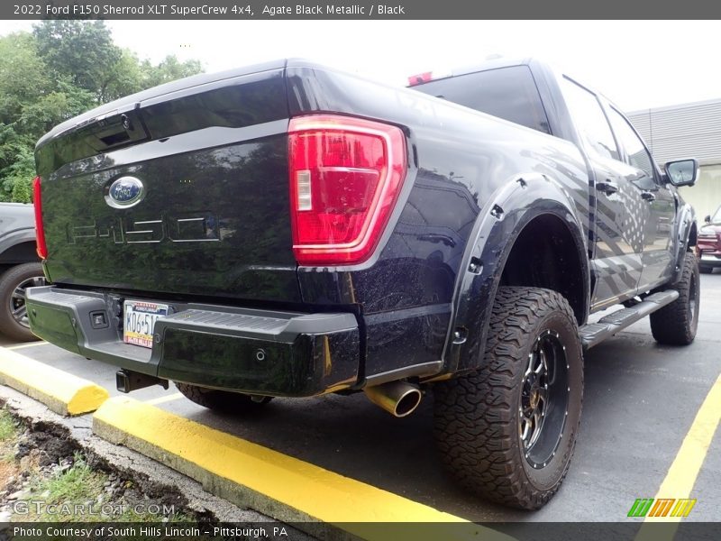 Agate Black Metallic / Black 2022 Ford F150 Sherrod XLT SuperCrew 4x4