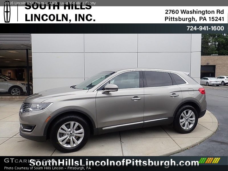 Luxe Metallic / Ebony 2016 Lincoln MKX Premier AWD