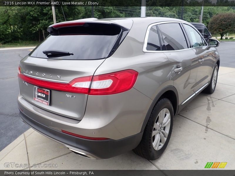 Luxe Metallic / Ebony 2016 Lincoln MKX Premier AWD