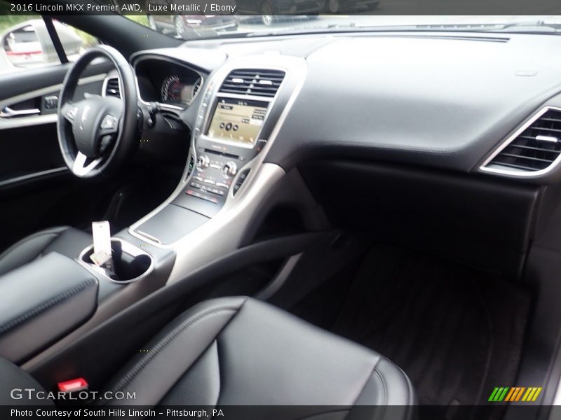 Dashboard of 2016 MKX Premier AWD