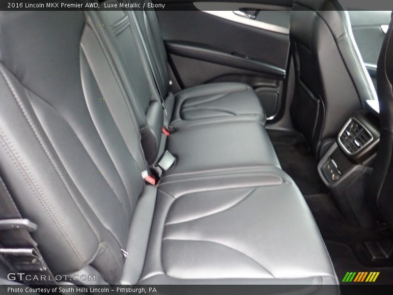 Rear Seat of 2016 MKX Premier AWD