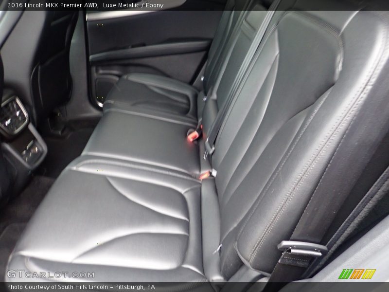 Rear Seat of 2016 MKX Premier AWD