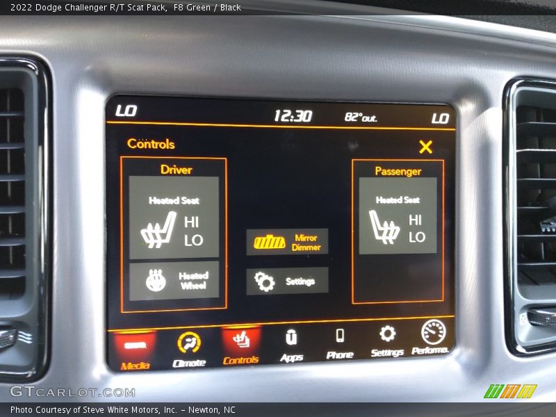 Controls of 2022 Challenger R/T Scat Pack