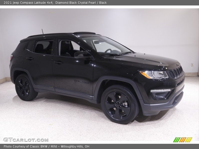 Diamond Black Crystal Pearl / Black 2021 Jeep Compass Latitude 4x4