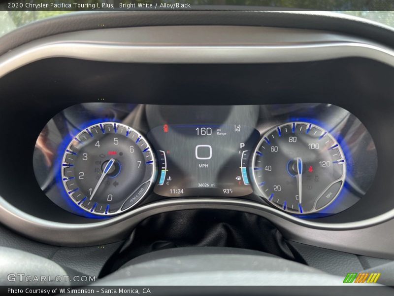 Bright White / Alloy/Black 2020 Chrysler Pacifica Touring L Plus