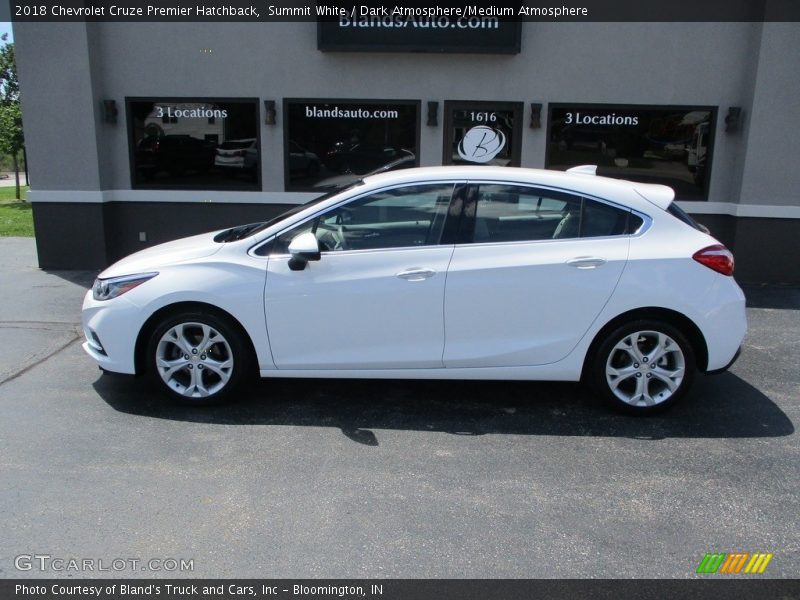 Summit White / Dark Atmosphere/Medium Atmosphere 2018 Chevrolet Cruze Premier Hatchback