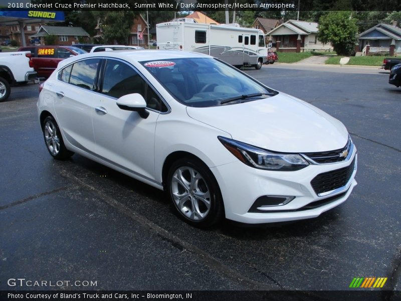 Summit White / Dark Atmosphere/Medium Atmosphere 2018 Chevrolet Cruze Premier Hatchback