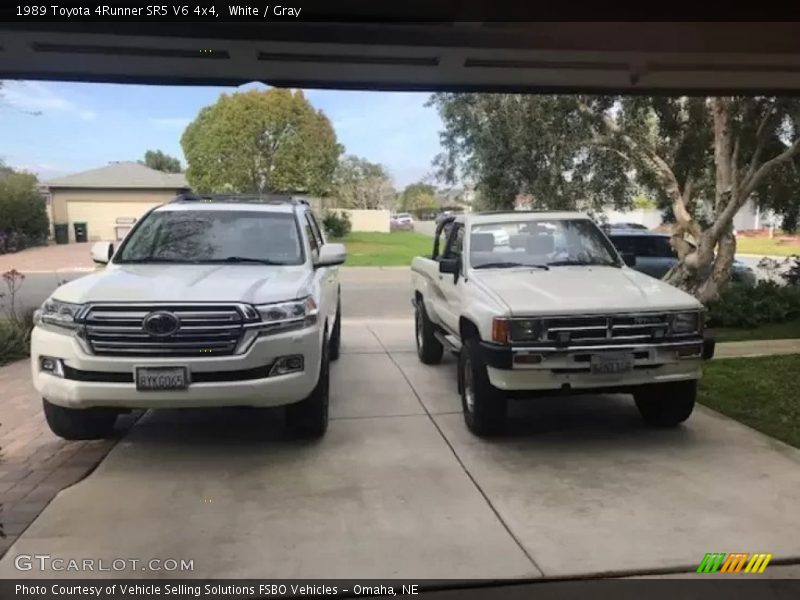 White / Gray 1989 Toyota 4Runner SR5 V6 4x4