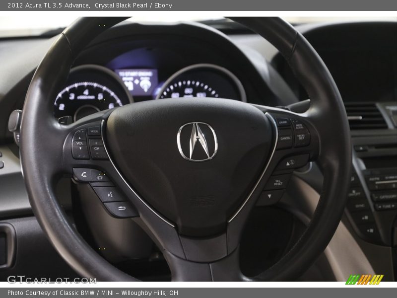 Crystal Black Pearl / Ebony 2012 Acura TL 3.5 Advance
