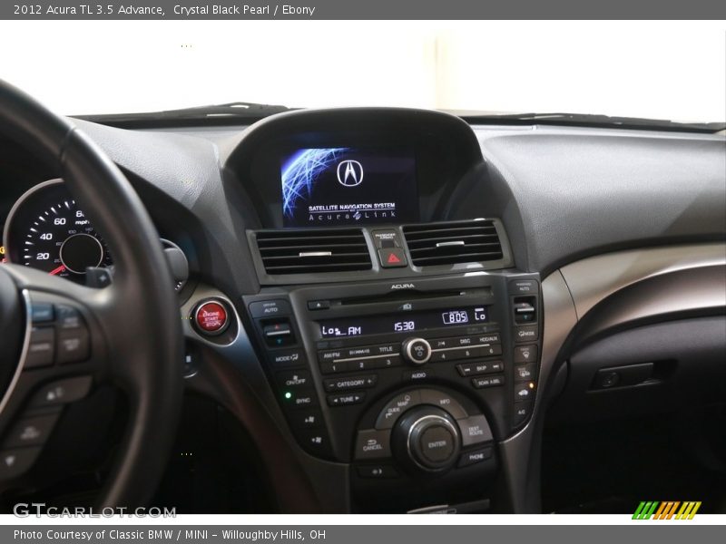 Crystal Black Pearl / Ebony 2012 Acura TL 3.5 Advance