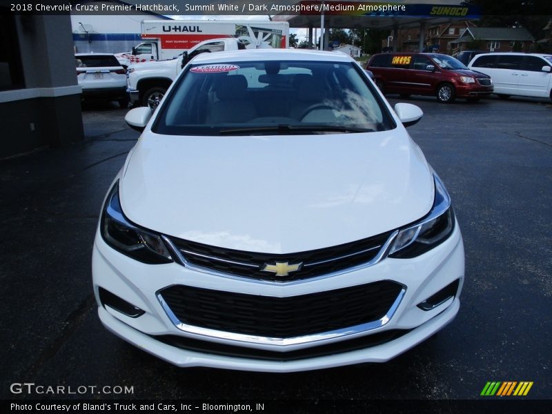 Summit White / Dark Atmosphere/Medium Atmosphere 2018 Chevrolet Cruze Premier Hatchback