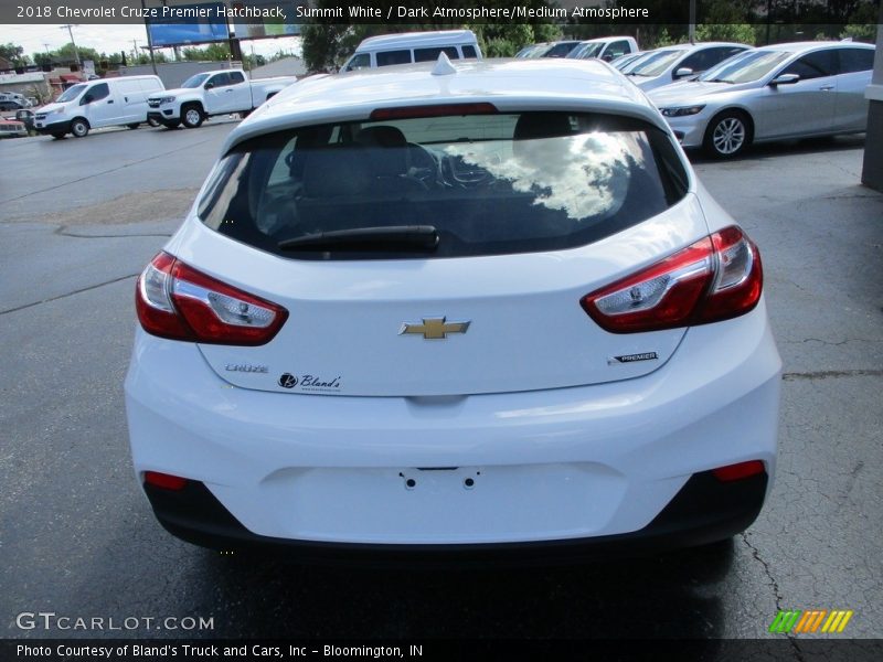 Summit White / Dark Atmosphere/Medium Atmosphere 2018 Chevrolet Cruze Premier Hatchback