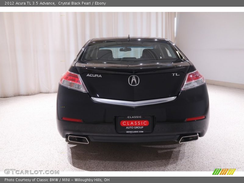 Crystal Black Pearl / Ebony 2012 Acura TL 3.5 Advance