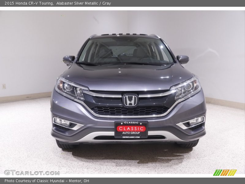 Alabaster Silver Metallic / Gray 2015 Honda CR-V Touring