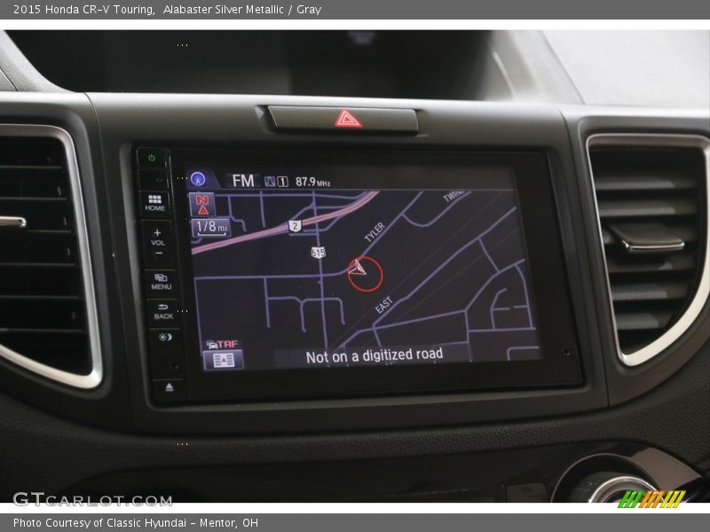 Alabaster Silver Metallic / Gray 2015 Honda CR-V Touring