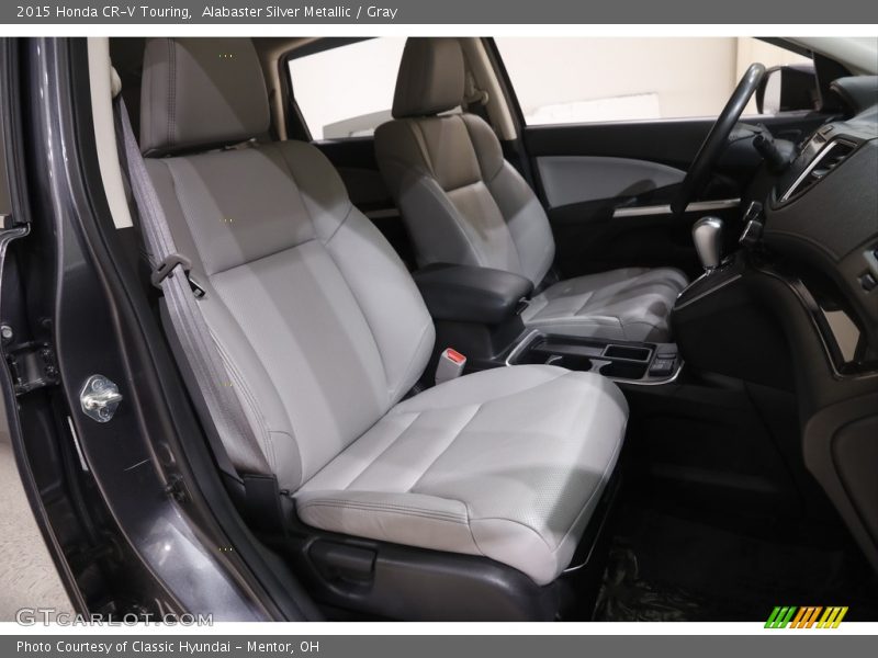 Alabaster Silver Metallic / Gray 2015 Honda CR-V Touring