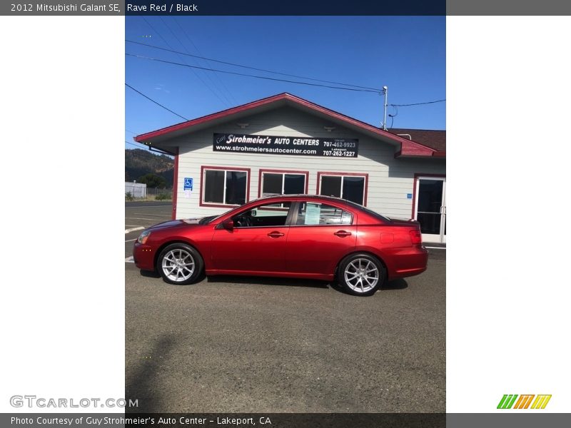 Rave Red / Black 2012 Mitsubishi Galant SE