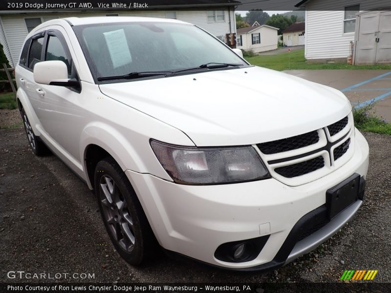 Vice White / Black 2019 Dodge Journey GT AWD