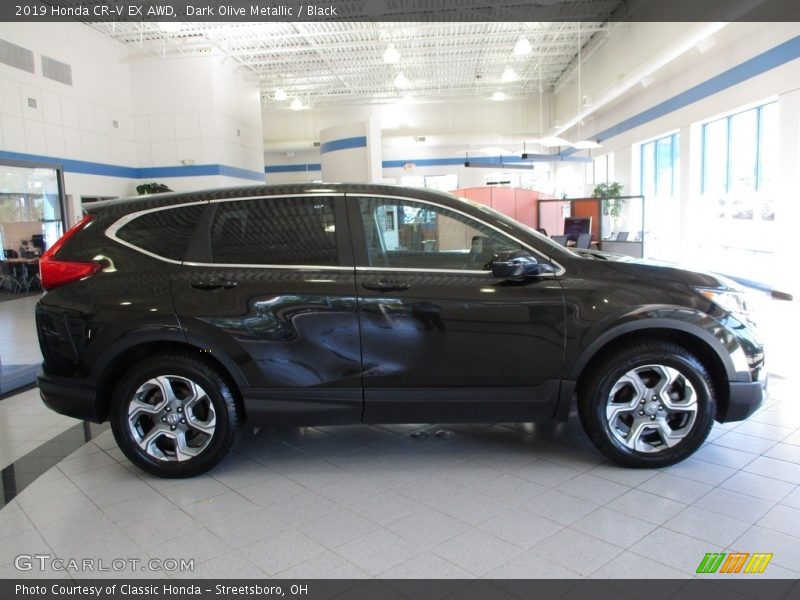 Dark Olive Metallic / Black 2019 Honda CR-V EX AWD