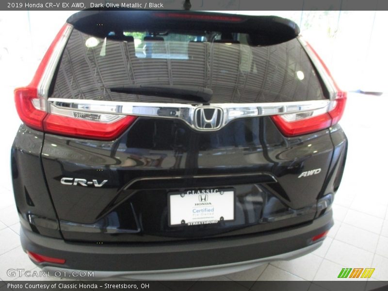 Dark Olive Metallic / Black 2019 Honda CR-V EX AWD
