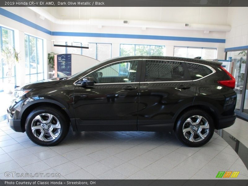 Dark Olive Metallic / Black 2019 Honda CR-V EX AWD