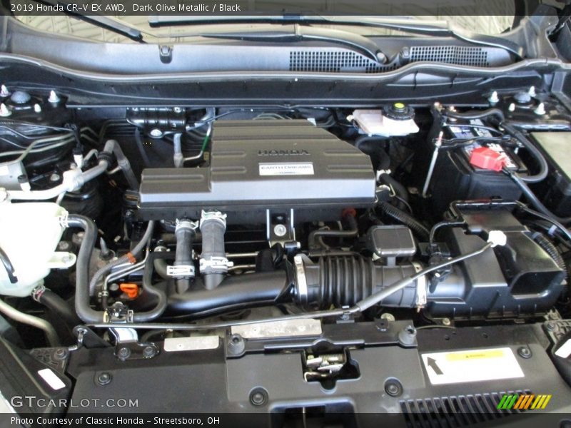 Dark Olive Metallic / Black 2019 Honda CR-V EX AWD