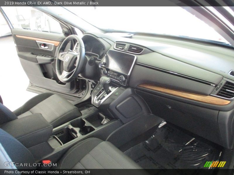 Dark Olive Metallic / Black 2019 Honda CR-V EX AWD