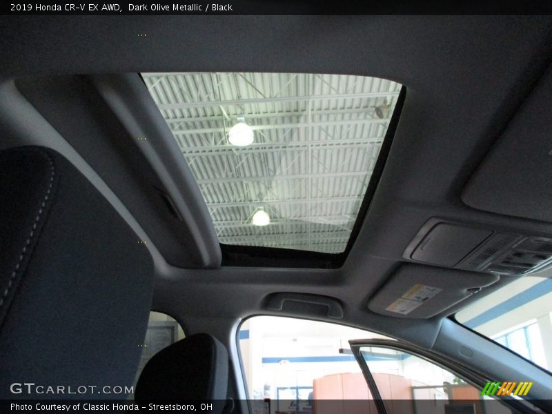 Dark Olive Metallic / Black 2019 Honda CR-V EX AWD