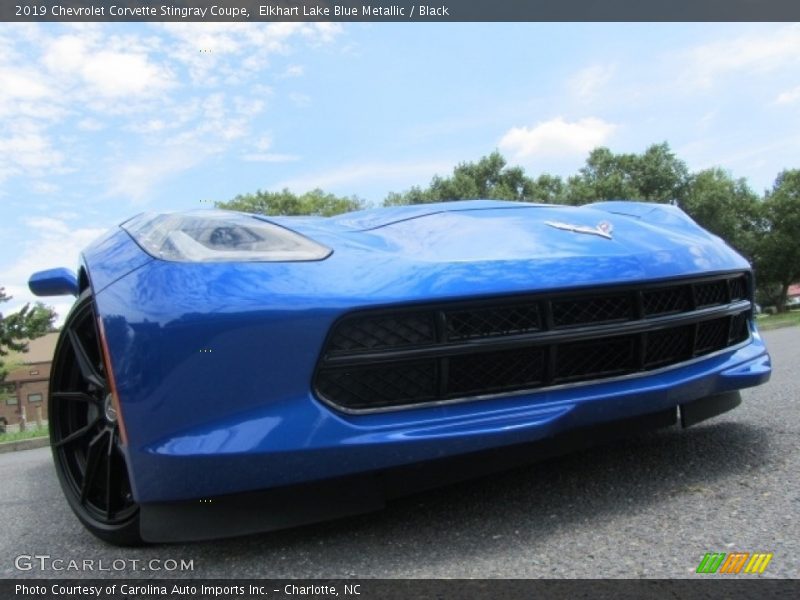 Elkhart Lake Blue Metallic / Black 2019 Chevrolet Corvette Stingray Coupe