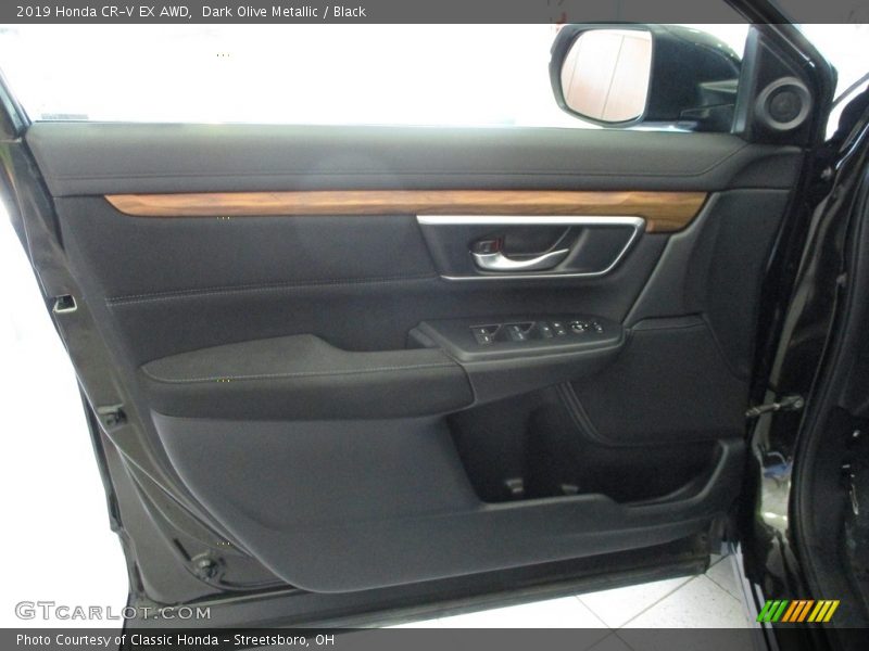 Dark Olive Metallic / Black 2019 Honda CR-V EX AWD