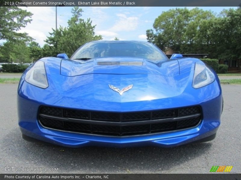 Elkhart Lake Blue Metallic / Black 2019 Chevrolet Corvette Stingray Coupe