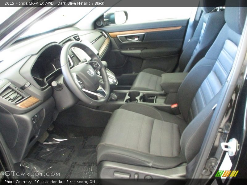 Dark Olive Metallic / Black 2019 Honda CR-V EX AWD