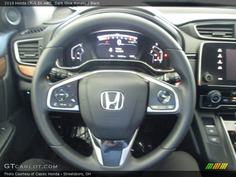Dark Olive Metallic / Black 2019 Honda CR-V EX AWD