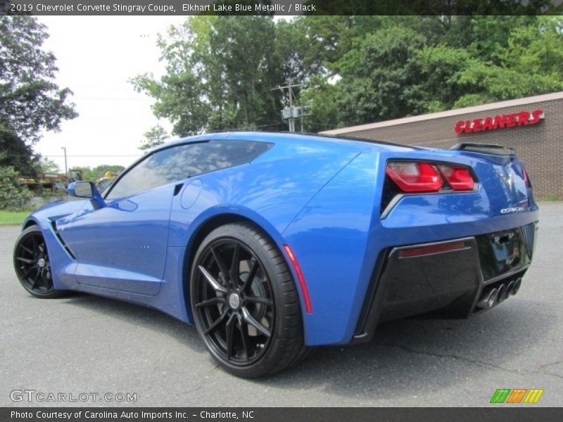 Elkhart Lake Blue Metallic / Black 2019 Chevrolet Corvette Stingray Coupe